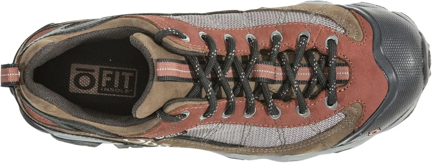 Oboz Men's Firebrand Ii Low B-Dry Waterproof Hiking Shoes, Wide Earth 10.5