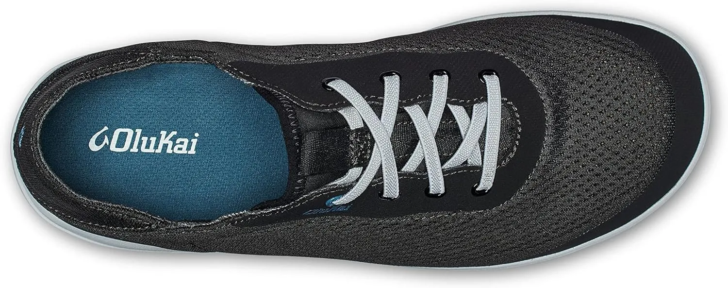OLUKAI Moku Pae Men's Boat Shoes, Water Resistant & Breathable Mesh, Easy Slip On Design, Quick-Drying & Enhanced Traction