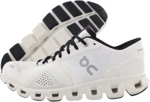 On Women's Cloud X Sneakers, White/Black, 9 Medium US