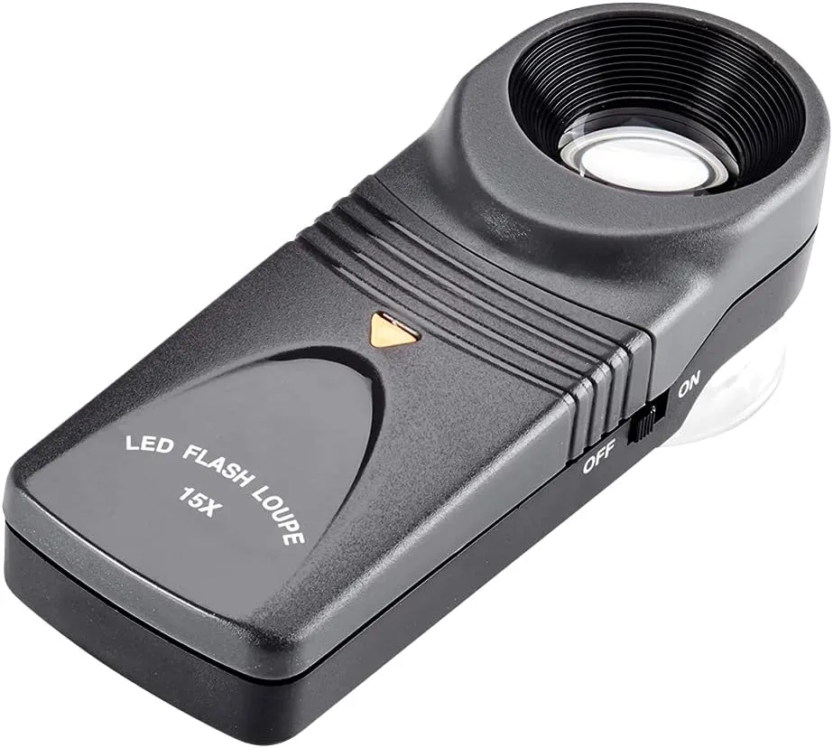 Opticron LED Hand Magnifier 15x 21mm (0.8")