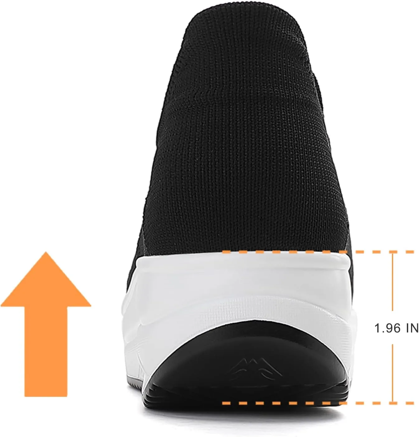 Oude Slip On Sneakers Women Comfortable | Womens Orthopedic Slip On Shoes Traveling | 2 Inch Rocker Bottom