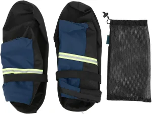 Outdoor Tube All Wrap Sandproof Shoe Covers for Hiking with Sole Texture and Night Reflective Band, Includes Net for Storage