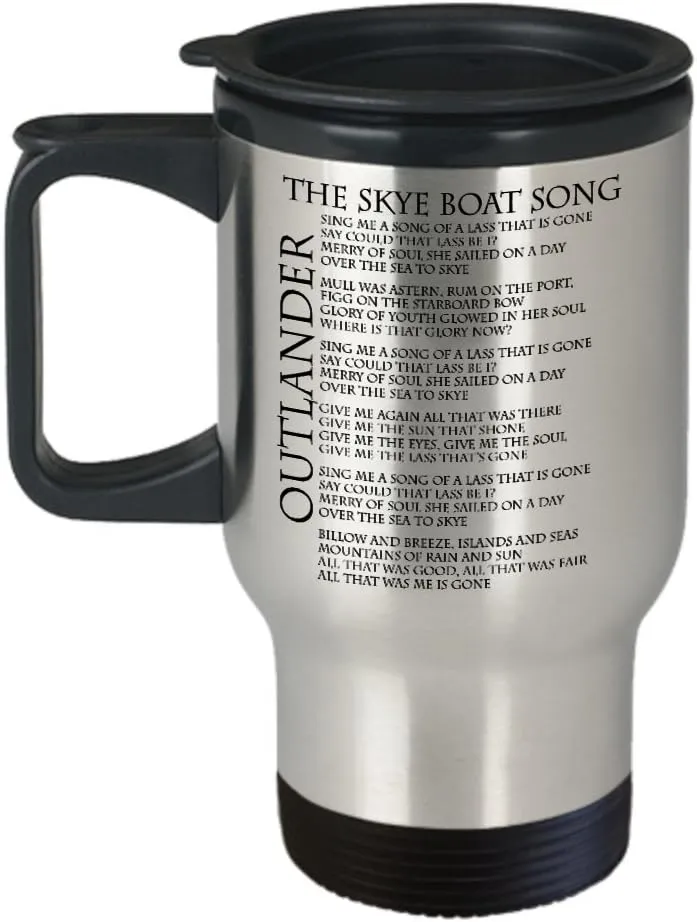 Outlander Mug With Skye Boat Song Travel Coffee Cup