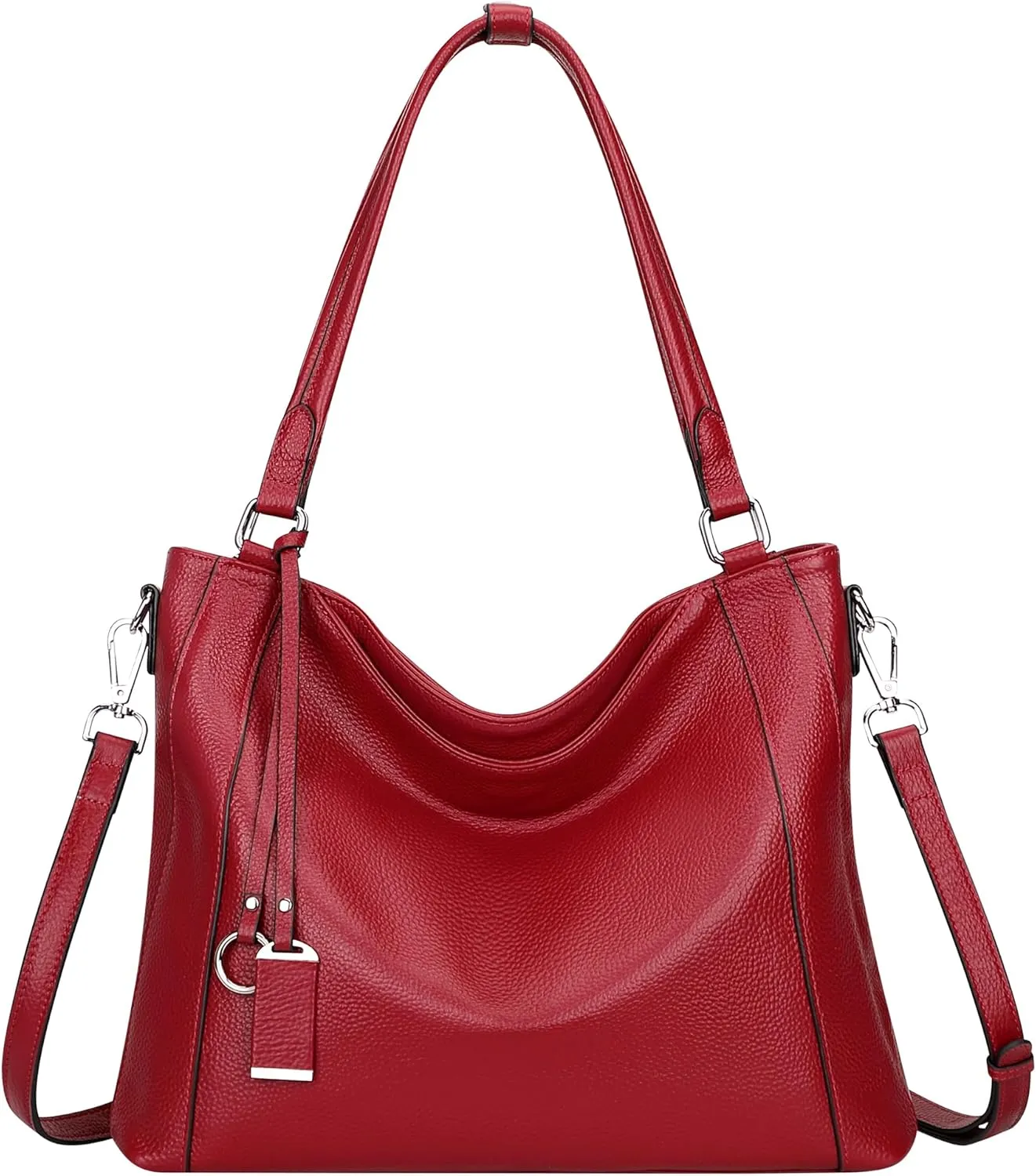 Over Earth Soft Leather Handbags for Women Shoulder Hobo Bag Large Tote Crossbody Bags