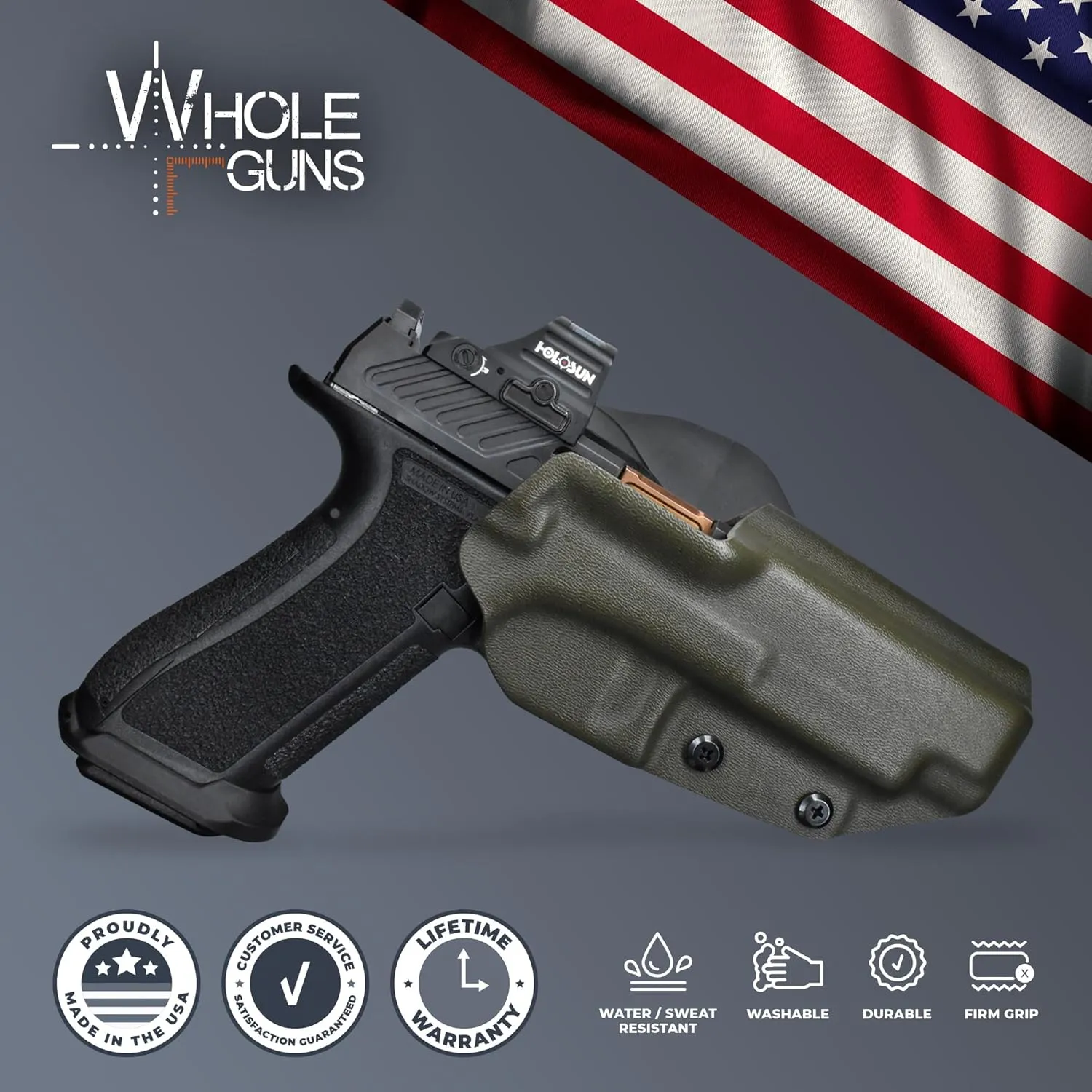 OWB Quick Detach Paddle - Outside The Waistband Holster - fits Shadow Systems DR920L Elite