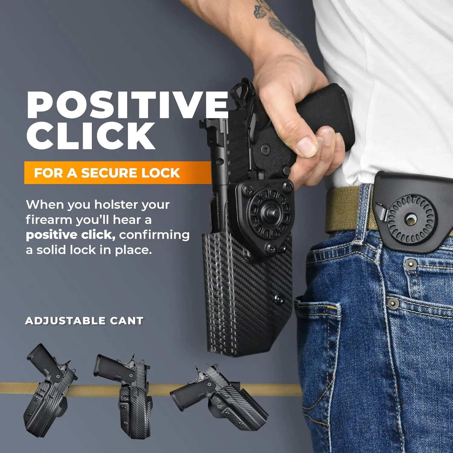 OWB Quick Detach Paddle - Outside The Waistband Holster - fits Shadow Systems DR920L Elite