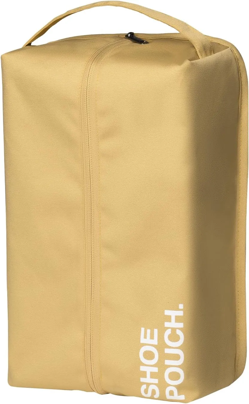 pack all Water-Resistant Shoe Bag for Travel, Stylish Shoe Pouch for Gym, Odor-Resistant Soccer Cleats Bag for Sport (Dark Yellow)