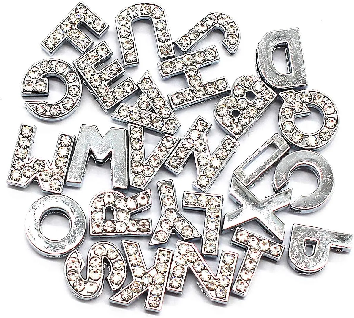 Parisian Pet '10 mm Slide Letters A-Z (10 pk)' for Dogs & Cats – Customizable & Fun Pet Accessory, Clear