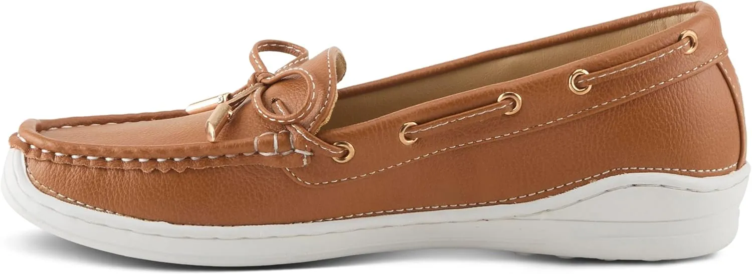 PATRIZIA Women's Wardell Slip-On Boat Shoes – Casual Elegance with Supportive Insole, Lightweight Design