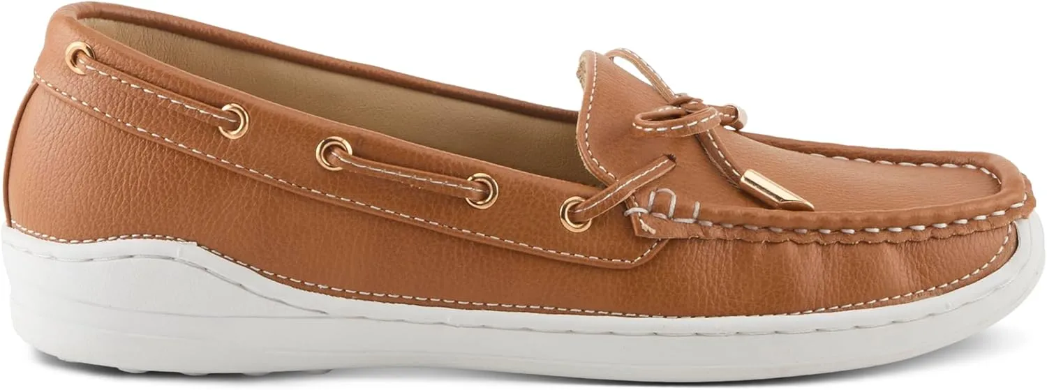 PATRIZIA Women's Wardell Slip-On Boat Shoes – Casual Elegance with Supportive Insole, Lightweight Design