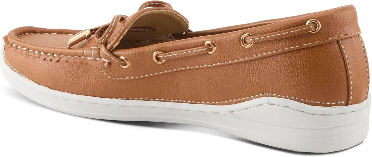 PATRIZIA Women's Wardell Slip-On Boat Shoes – Casual Elegance with Supportive Insole, Lightweight Design