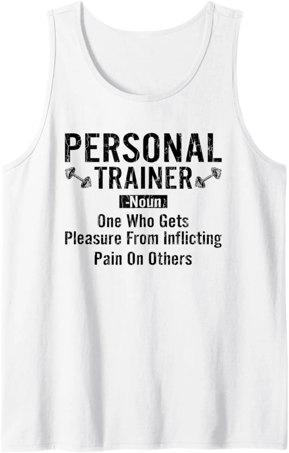 Personal Trainer Definition Funny Fitness Exercise Graphic Tank Top