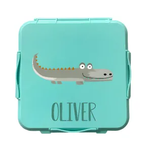 Personalised Mint Lunch Box - Croc