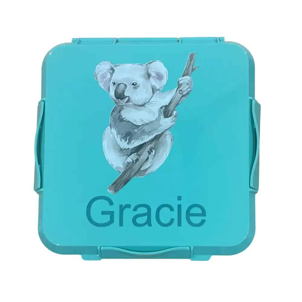 Personalised Mint Lunch Box - Koala