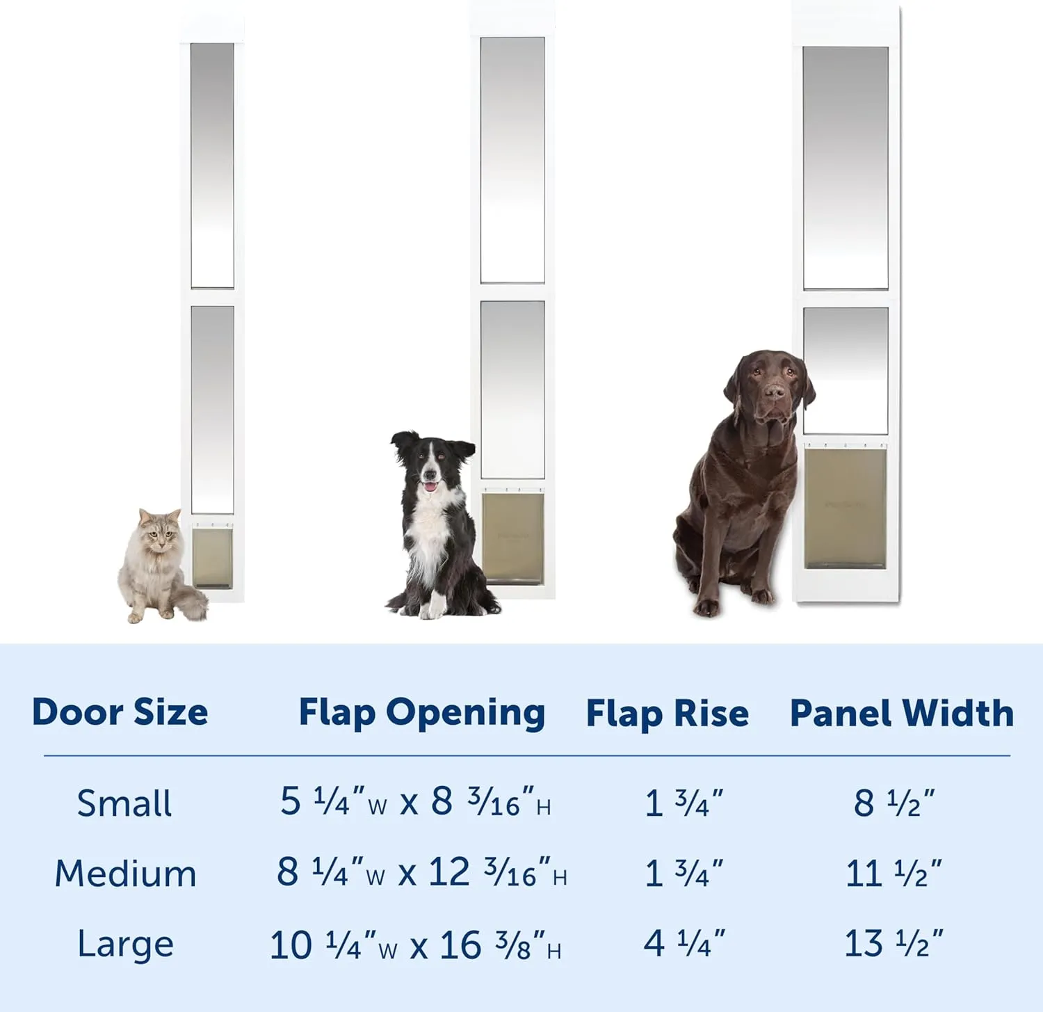 PetSafe Sliding Glass Pet Door – Great for Apartments and Rentals – for Medium Sized Pets – Quick DIY Installation – No Cutting into Your Existing Door