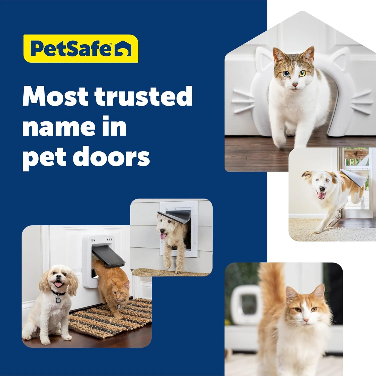 PetSafe Sliding Glass Pet Door – Great for Apartments and Rentals – for Medium Sized Pets – Quick DIY Installation – No Cutting into Your Existing Door