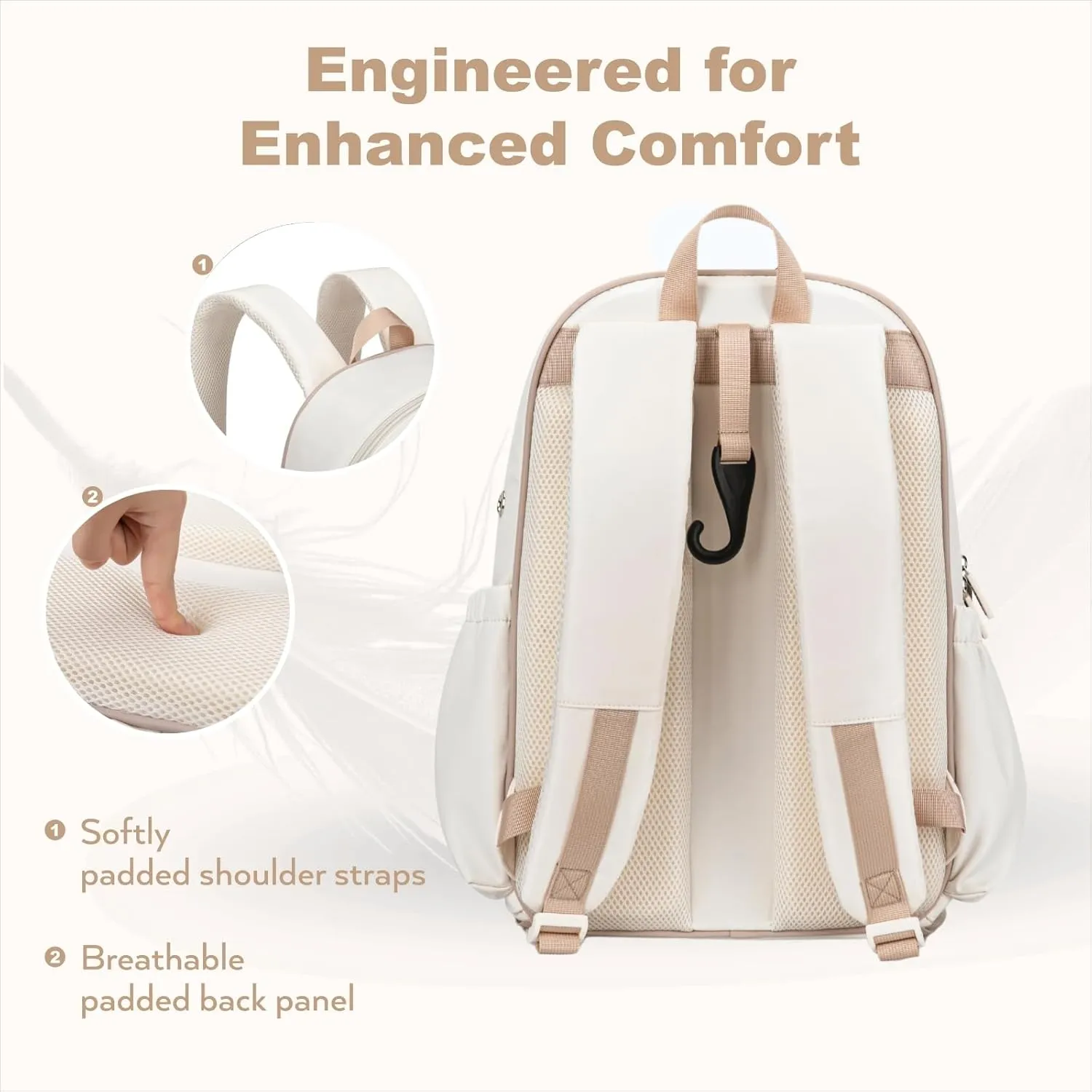 Pickleball Bag, Quilted Pickleball Backpack with Shoe Compartment & Waterproof Pocket, Pickle Ball Paddle Bag Fits 2 to 4 Paddles for Women and Men