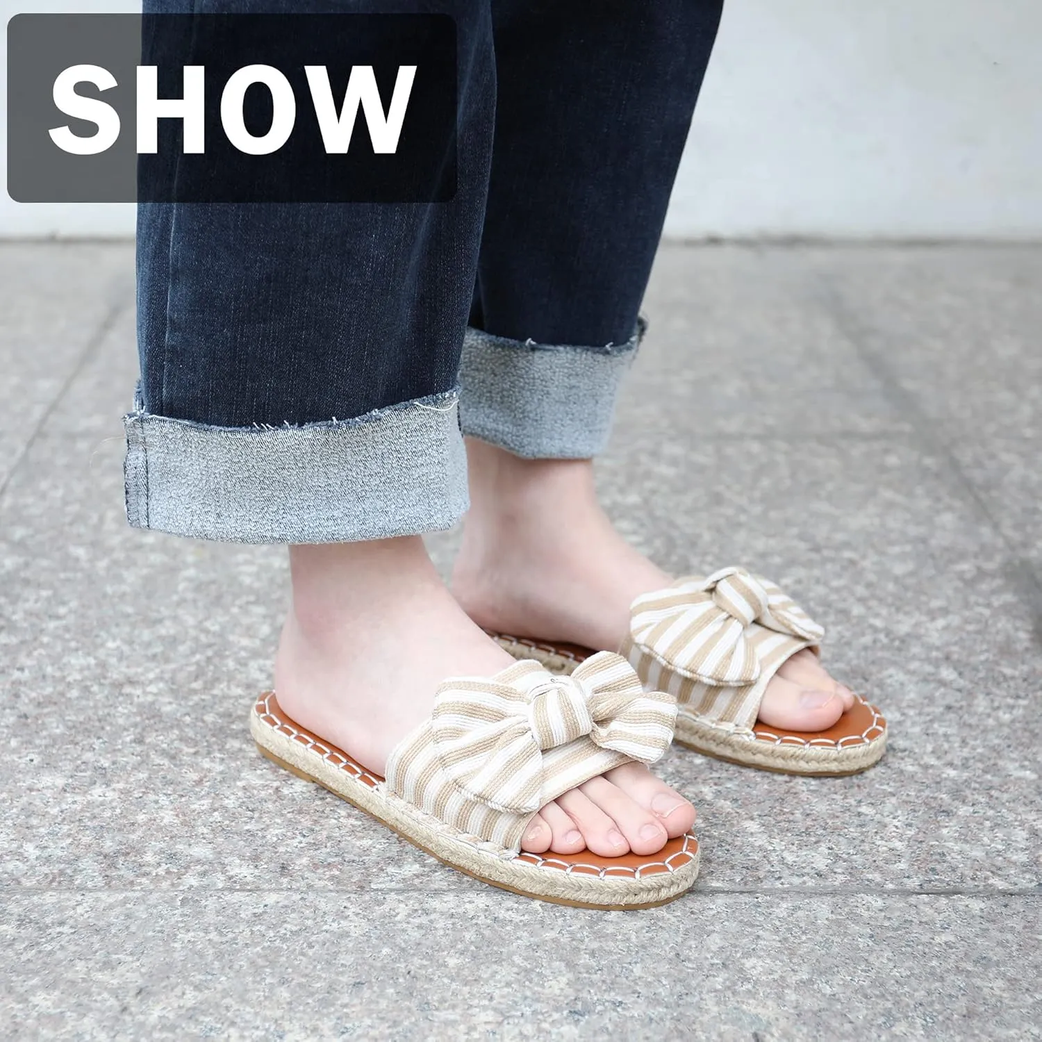 Pilipala Women Straw Slippers Straw Woven Beach Slide Sandals Slip on Flat Open Toe Casual Summer Shoes Espadrille