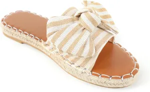 Pilipala Women Straw Slippers Straw Woven Beach Slide Sandals Slip on Flat Open Toe Casual Summer Shoes Espadrille