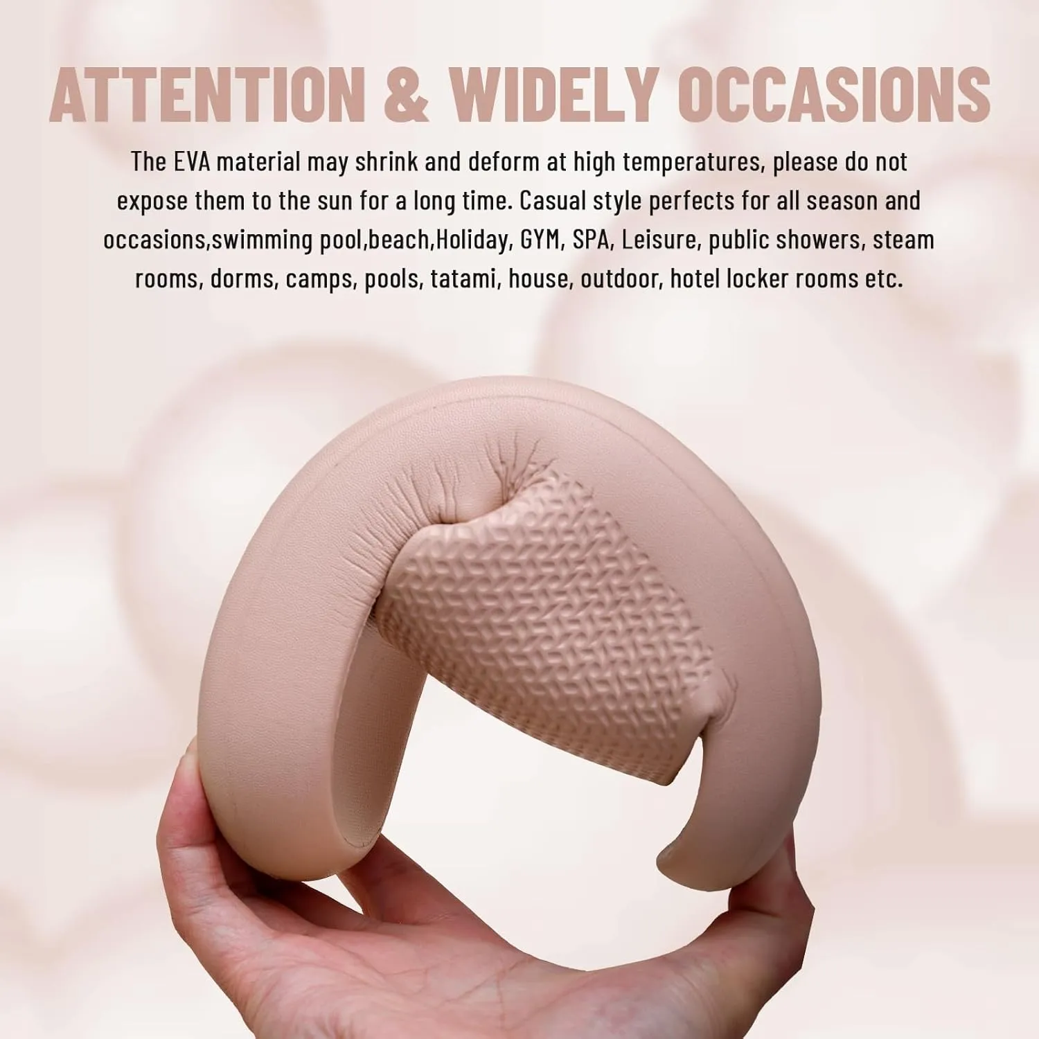 Pillow Slippers for Women and Men Non Slip Quick Drying Shower Cloud Slide Sandals Thick Sole, Non-Slip, Easy to Clean Indoor And Outdoor Slippers with Arch Support