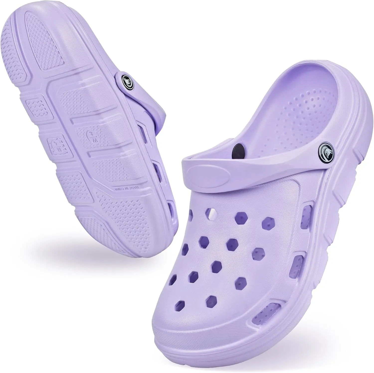 PIMIO Garden Clogs for Women and Men,Slip On Work Shoes with Arch Support,Womens Mens Quick-Dry Water Shoes Casual Sandals,Comfortable Slippers