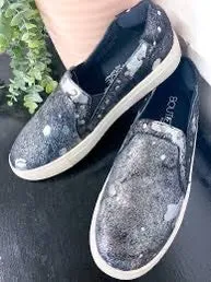 Pine Top Pewter Cowhide Sneaker
