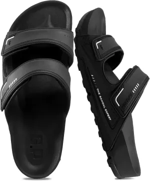 PIRO Unisex Orthoheel High Density Gel Slide Sandals Water Release Sole