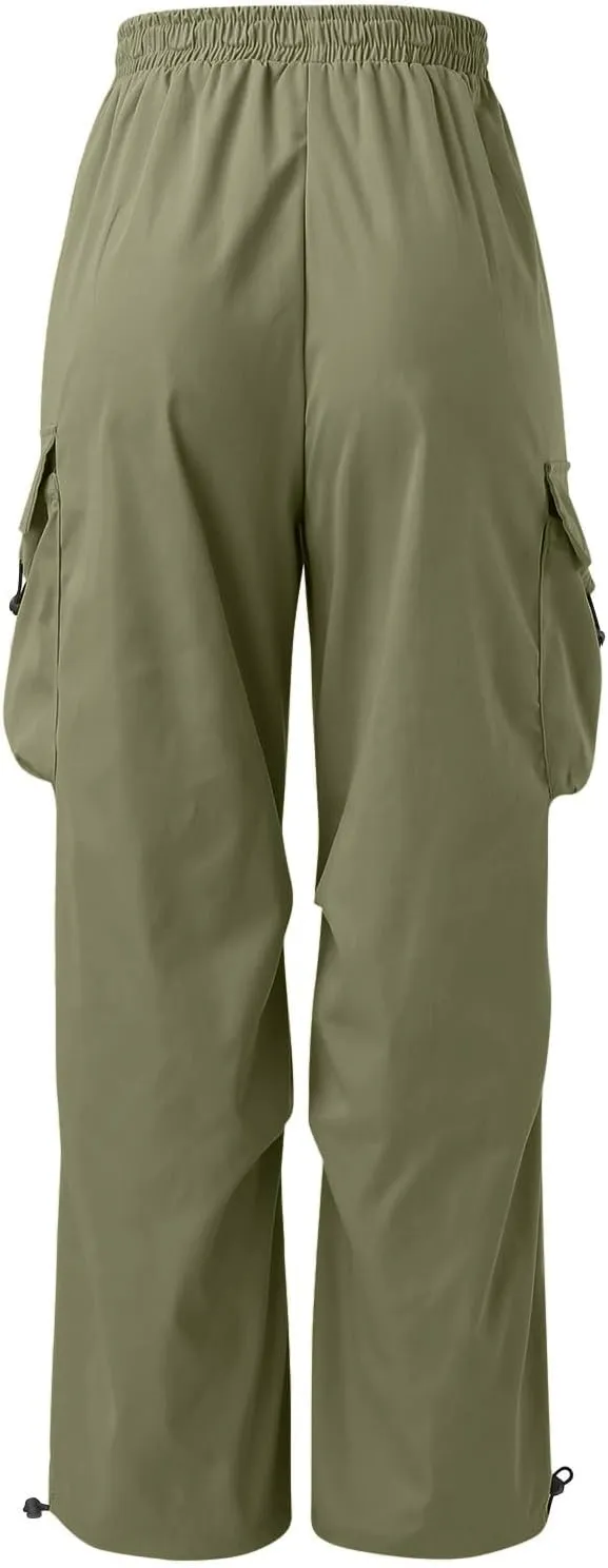 Plus Size Cargo Pant Men Stretchy Casual Joggers Elastic Waist Hiking Pant with Multiple Pockets