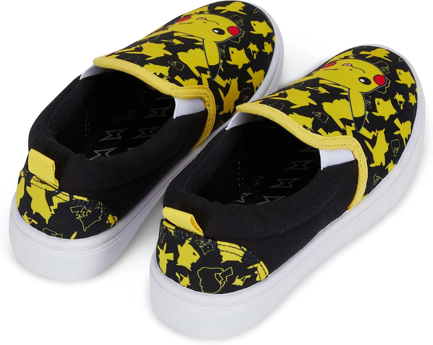 Pokemon Boys Pikachu Slip-On Sneakers - Boys Pikachu Youth Low Top Slip On Sneakers - Pikachu Charizard Canvas Sneakers