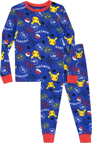 Pokemon Pajamas for Boys | Soft Cotton Pikachu Pajama | Officially licensed Kids Pokémon PJs