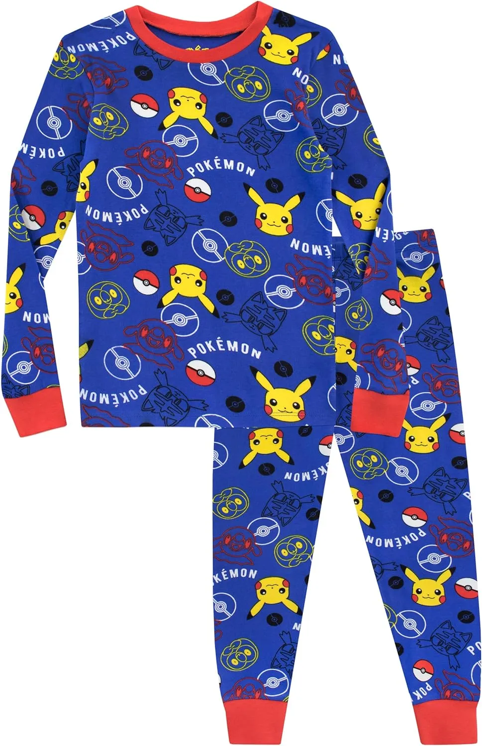Pokemon Pajamas for Boys | Soft Cotton Pikachu Pajama | Officially licensed Kids Pokémon PJs