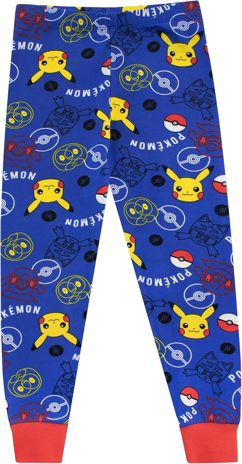 Pokemon Pajamas for Boys | Soft Cotton Pikachu Pajama | Officially licensed Kids Pokémon PJs