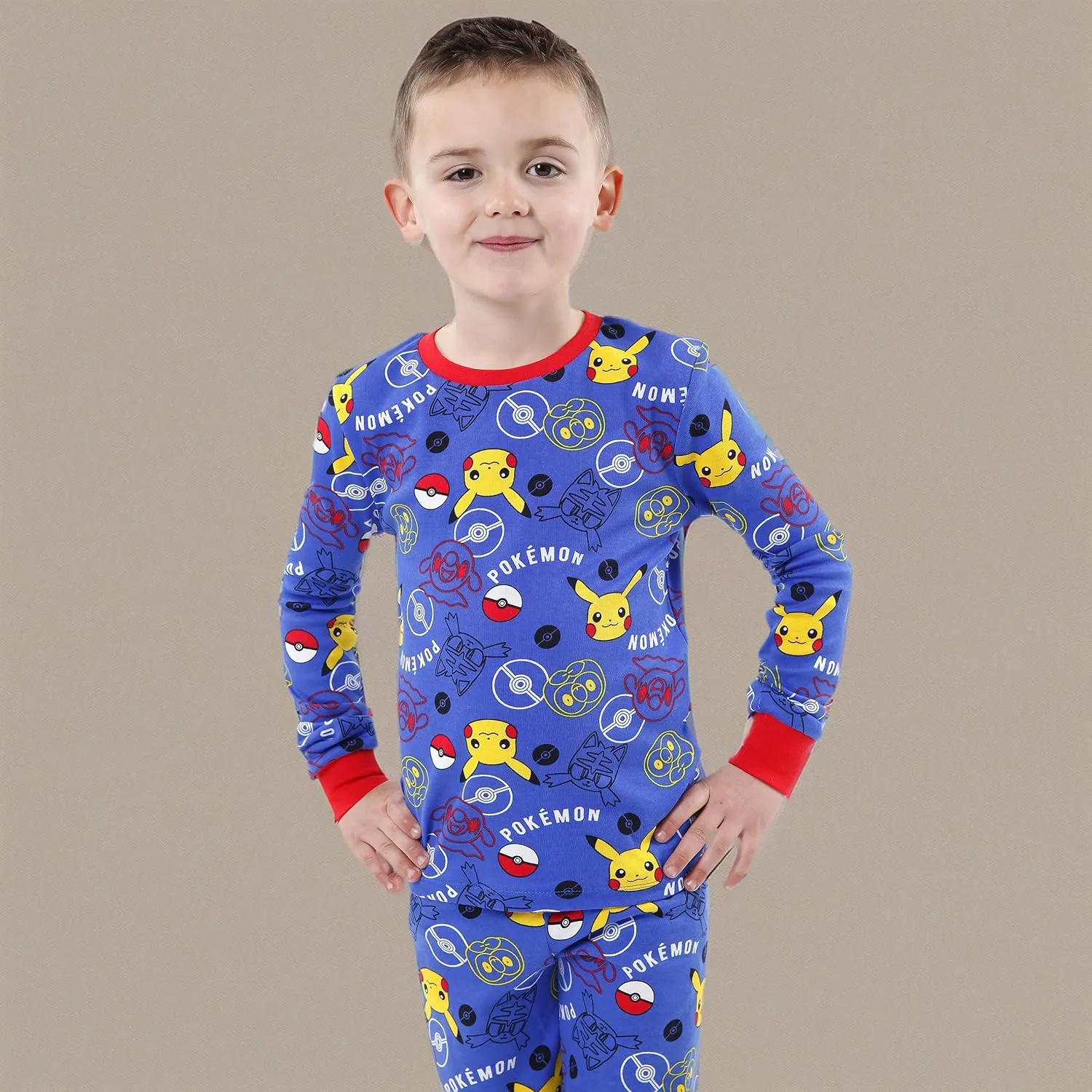 Pokemon Pajamas for Boys | Soft Cotton Pikachu Pajama | Officially licensed Kids Pokémon PJs