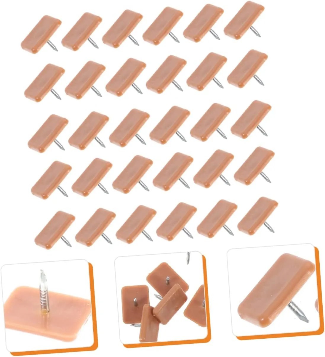 POPETPOP 5sets Chair Glides for Carpet Furniture Sliders Iron and Plastic Material Strong and 30pcs*5