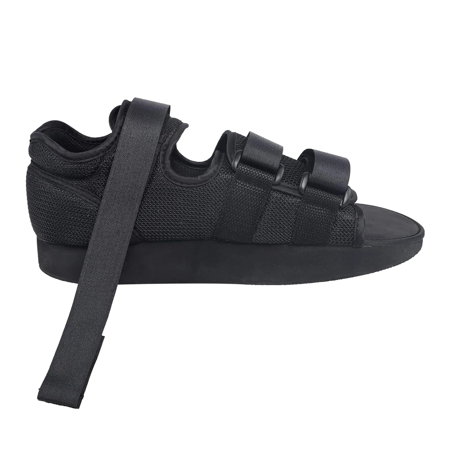 Post Op Shoe for Broken Foot or Toe, Surgical Walking Shoe with Adjustable Strap, Orthopedic Recovery Cast Shoe for Post Surgery, Fractured Foot, Stress Fracture, Sprains - Left or Right Foot (M)