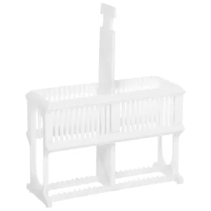 PRETYZOOM Microscope Slides Staining Holder Compact Plastic Rack for Lab Applications Microscope Slide Storage Safe Practical Design for Research Education