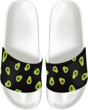 Print Slide Sandals for Women Ladies Girls House Slippers Shoes Quick Drying Flat Slides Shower Sandals