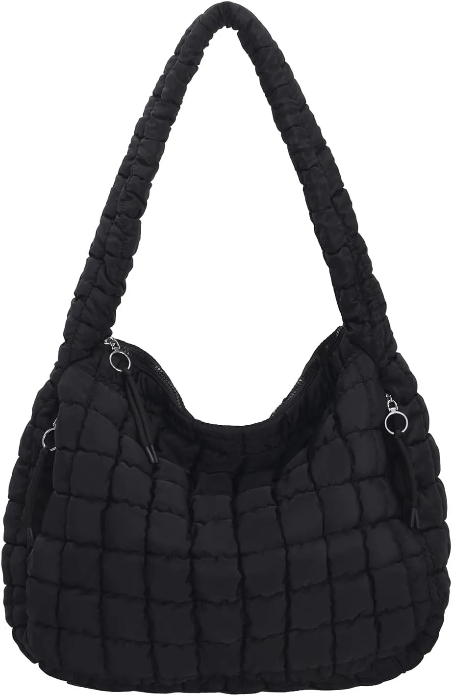 Puffer Tote Bag for Women Large Quilted Carryall Bag Soft Puffy Crossbody Lightweight Shoulder Handbags Work Travel