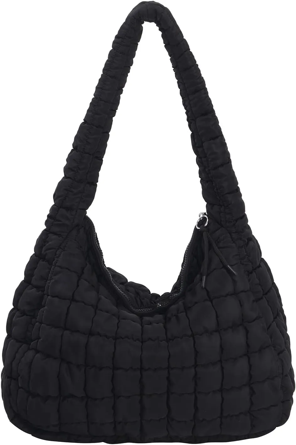 Puffer Tote Bag for Women Large Quilted Carryall Bag Soft Puffy Crossbody Lightweight Shoulder Handbags Work Travel