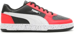 PUMA Men's Caven 2.0 Speckle Sneaker, Black-White-Red, 11.5 M