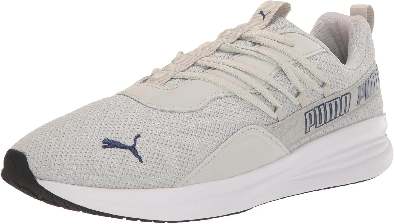 PUMA Mens Star Vital Refresh Cross Trainer, Cool Light Gray-Blazing Blue-PUMA Mens White, 8