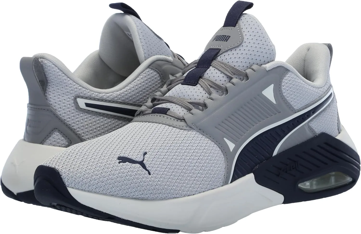 PUMA Men's Trainer X-Cell Nova Cross Training Shoes, Black-Electric Lime-Cool Mid Gray, 11.5