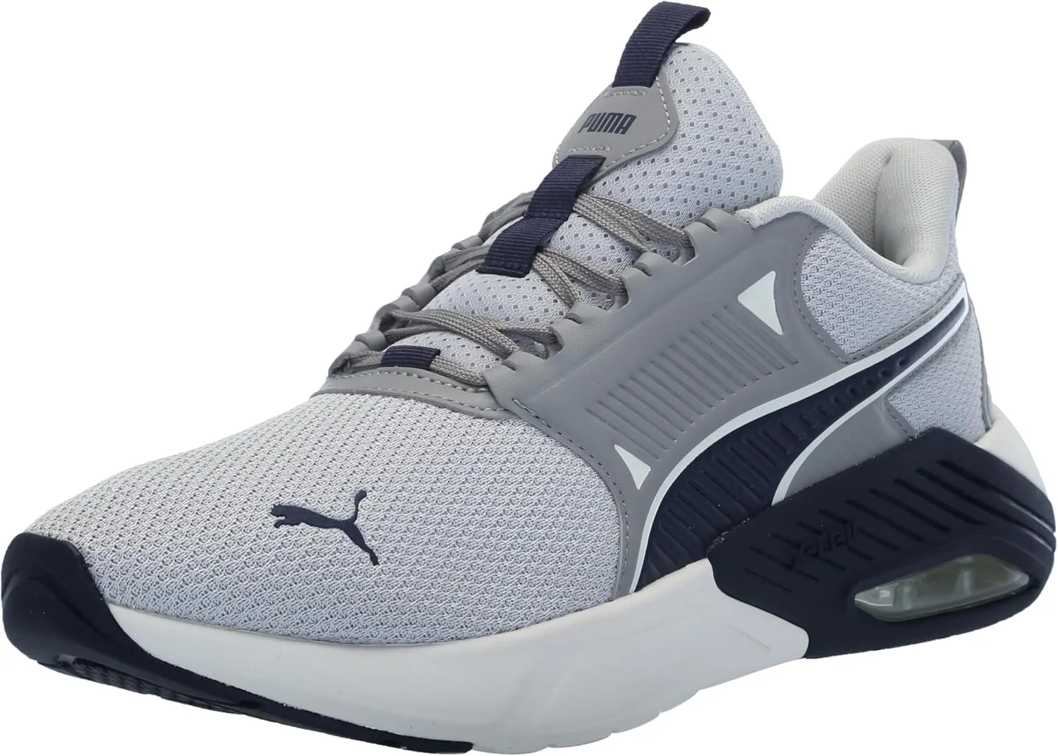 PUMA Men's Trainer X-Cell Nova Cross Training Shoes, Black-Electric Lime-Cool Mid Gray, 11.5