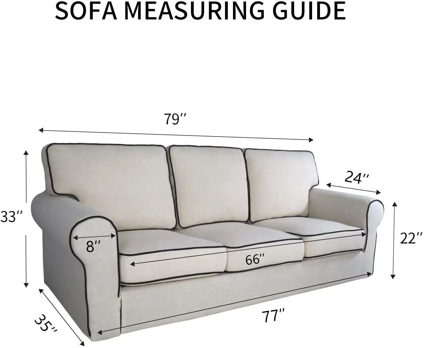 PureFit Stretch Sofa Slipcover – Spandex Jacquard Non Slip Soft Couch Sofa Cover, Washable Furniture Protector with Non Skid Foam and Elastic Bottom for Kids (Sofa, Coffee)