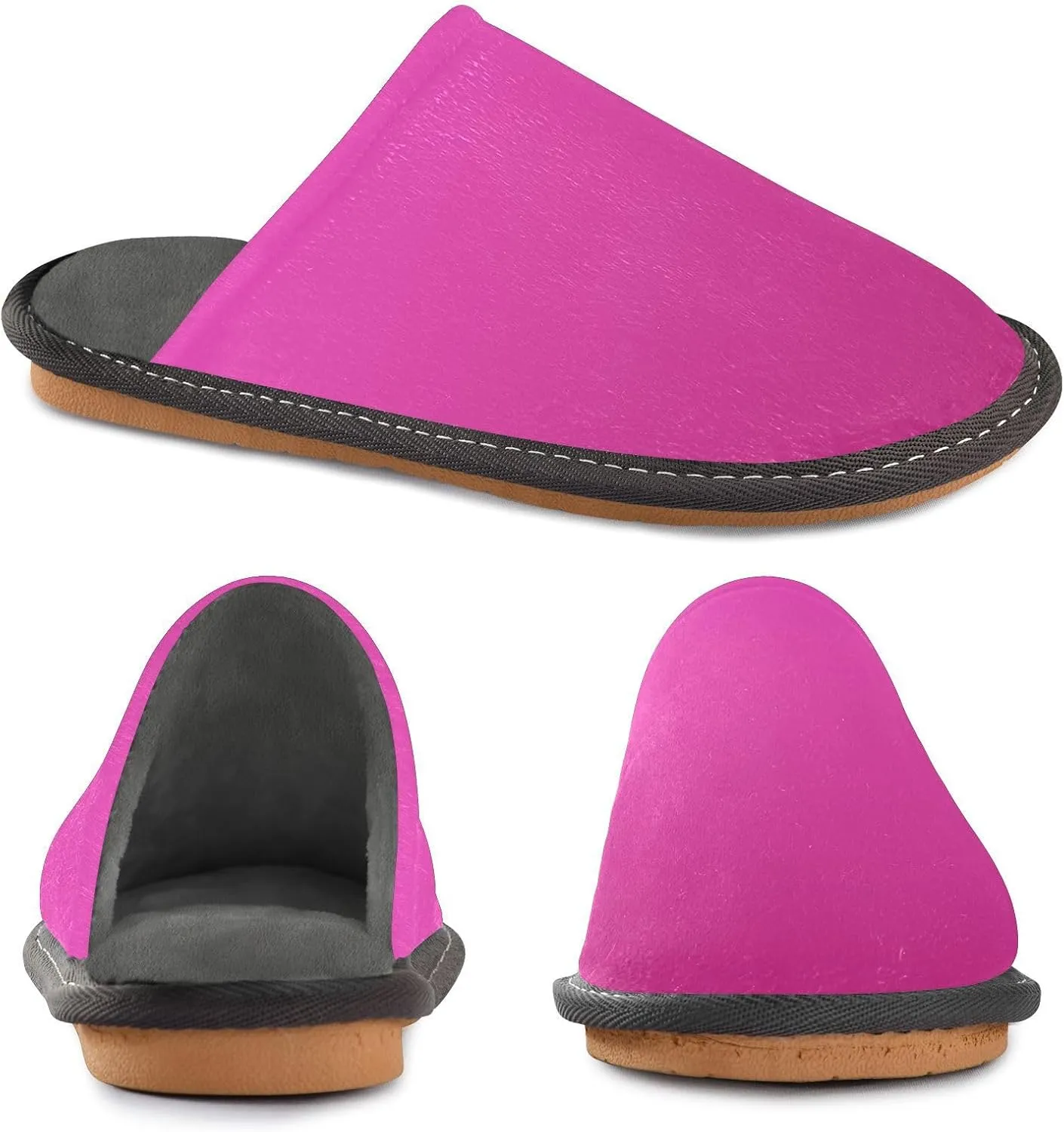 Purple Yellow Gradient House Slippers for Women Men Non-Slip Slip On Slippers