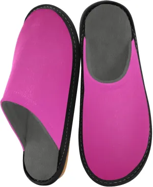 Purple Yellow Gradient House Slippers for Women Men Non-Slip Slip On Slippers