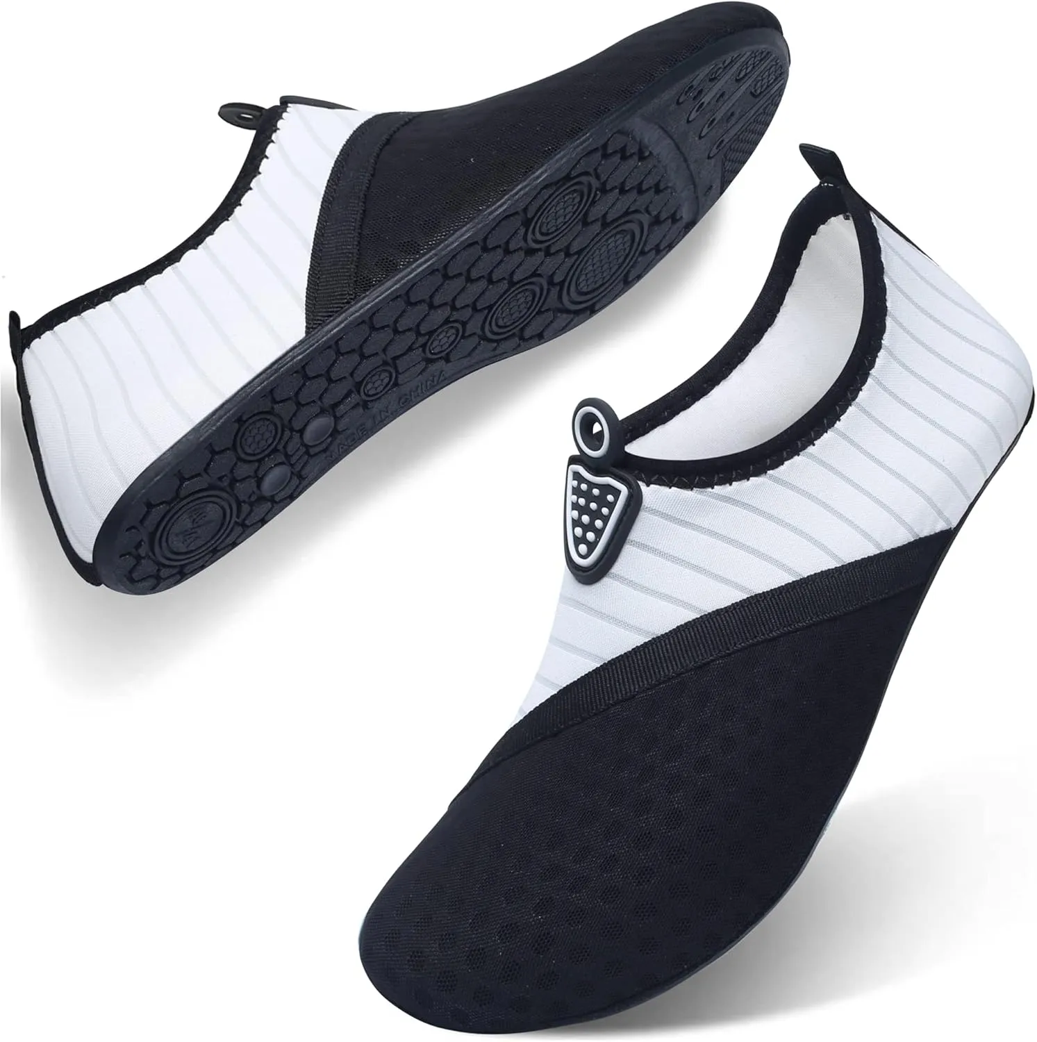 QACOHU Womens Mens Water Shoes Barefoot Skin Shoes Quick-Dry Water Shoe for Dive Surf Swim Beach Yoga
