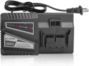 Quick Charger for Hitachi Tools 14.4V-18V Lithium-ion Battery (Slide Style) fit BSL1815 BSL1815X BSL1820 BSL1825 BSL1830 BSL1840 BSL1850 BSL1860 BSL1415 BSL1420 BSL1425 BSL1430 BSL1440 BSL1450 etc.