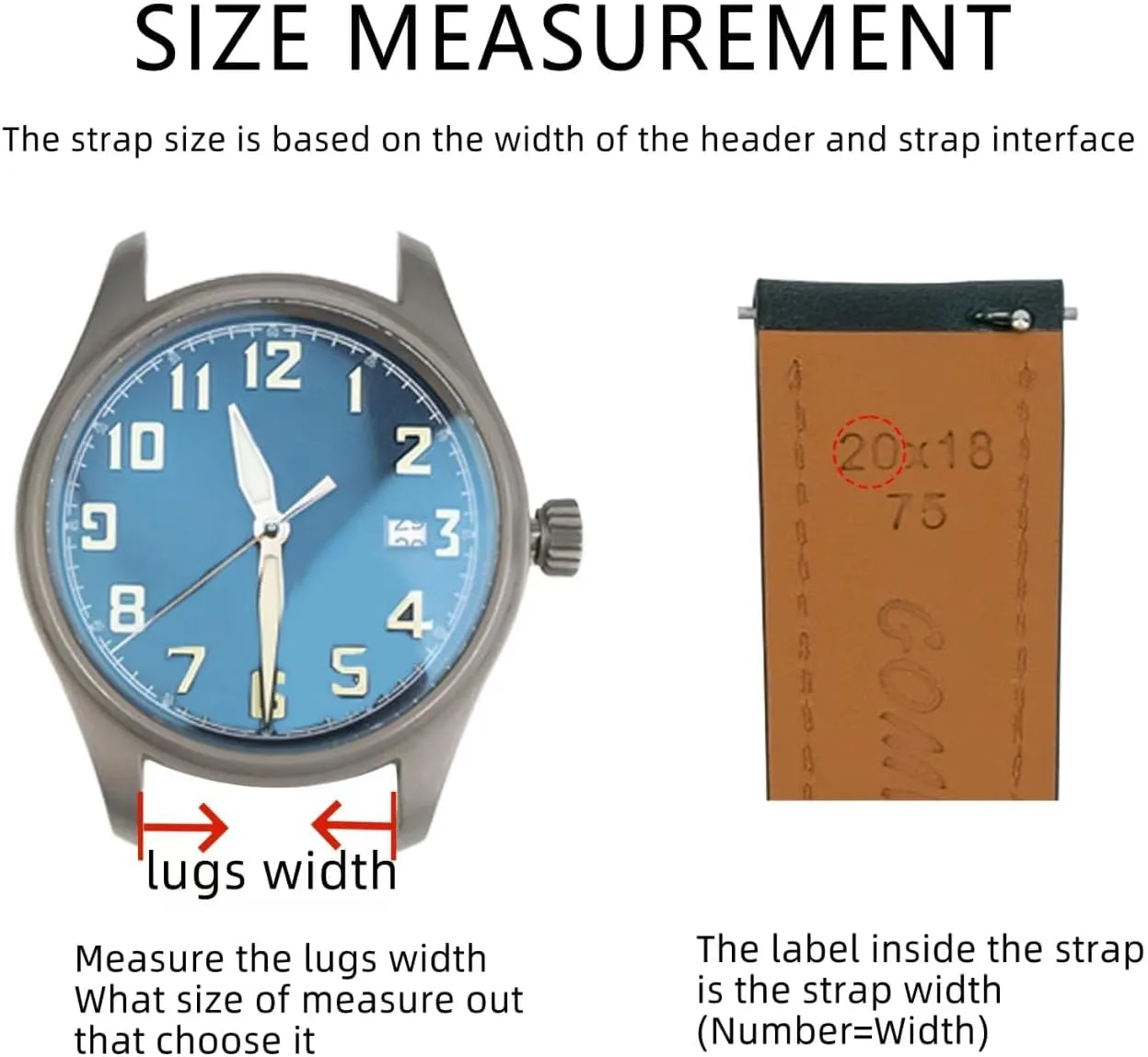 Quick Release Leather Watch Bands 14mm 16mm 18mm 19mm 20mm 21mm 22mm 24mm,Vintage Oil Wax-Tanned Leather Watch Straps Men's Watch Band Replacement Watch Strap for Men Women