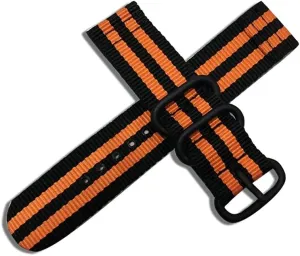 Quick Release Watch Strap for Men Women with Black Stainless Buckle (Band Color : 0008, Band Width : 24mm)